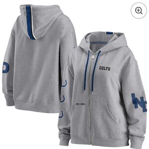 Indianapolis Colts WEAR by Erin Andrews Women's Full-Zip Hoodie - Gray Large